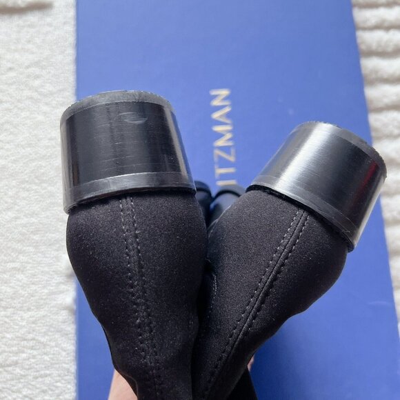 Stuart Weitzman City 5050 Block Heel Over The Knee OTK Black Leather Boots US7.5 - Picture 9 of 13